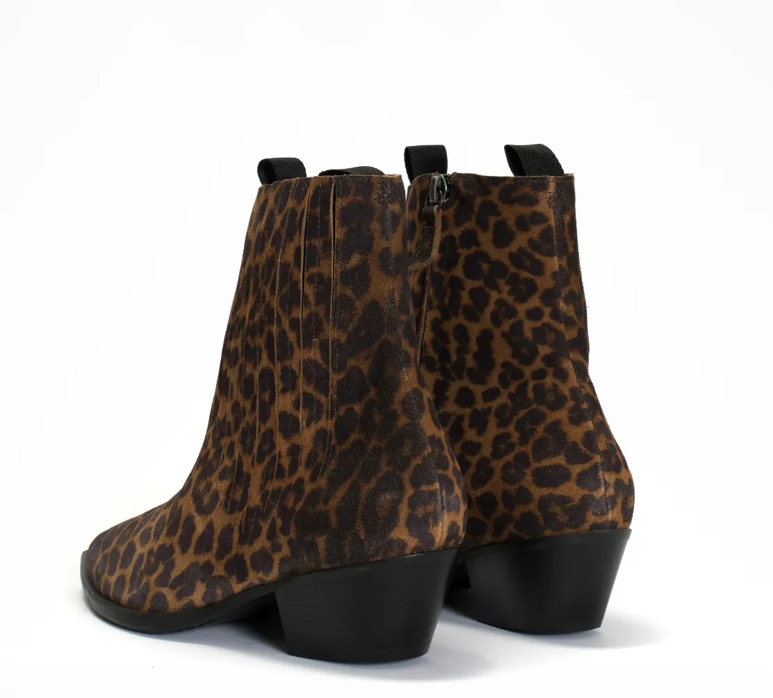 Anonymous Copenhagen Hachi Leopard Leather Ankle Boots