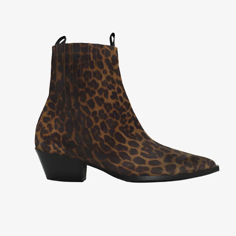 Anonymous Copenhagen Hachi Leopard Leather Ankle Boots