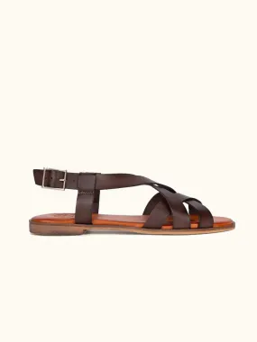 Buttercup Leather Sandal - Brown