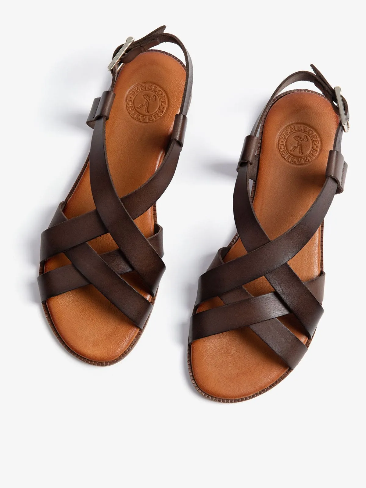 Buttercup Leather Sandal - Brown