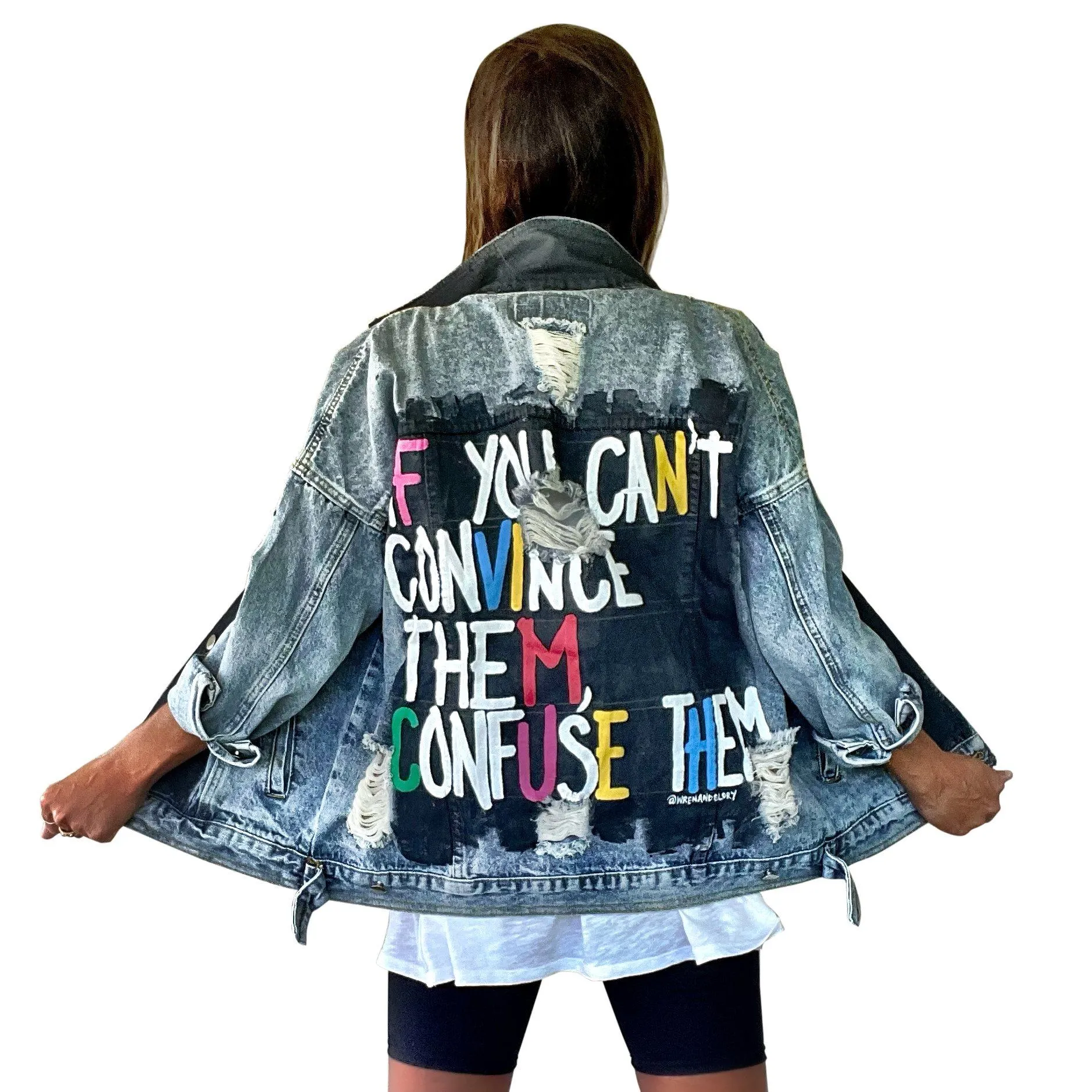 'CONFUSE EM' DENIM JACKET