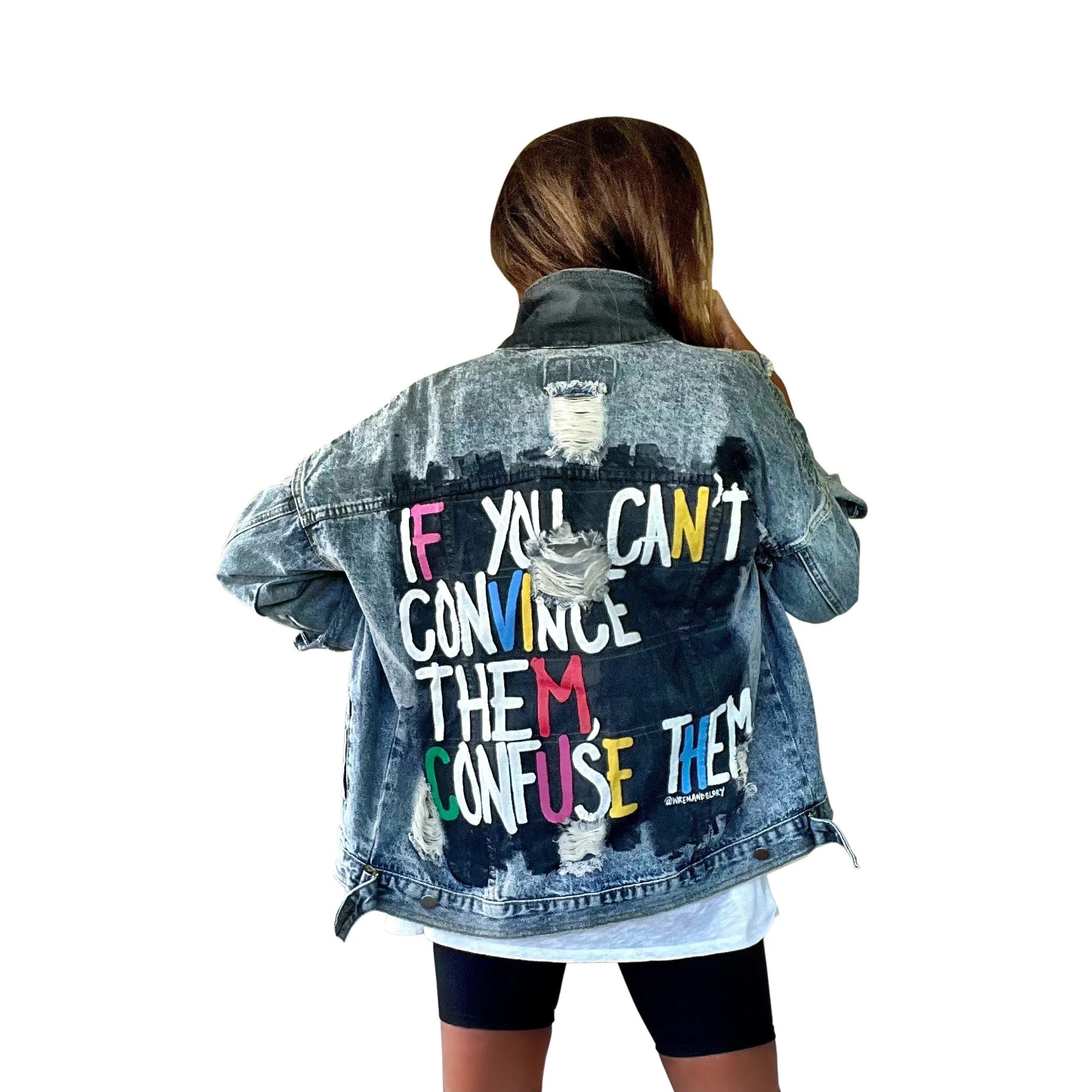 'CONFUSE EM' DENIM JACKET