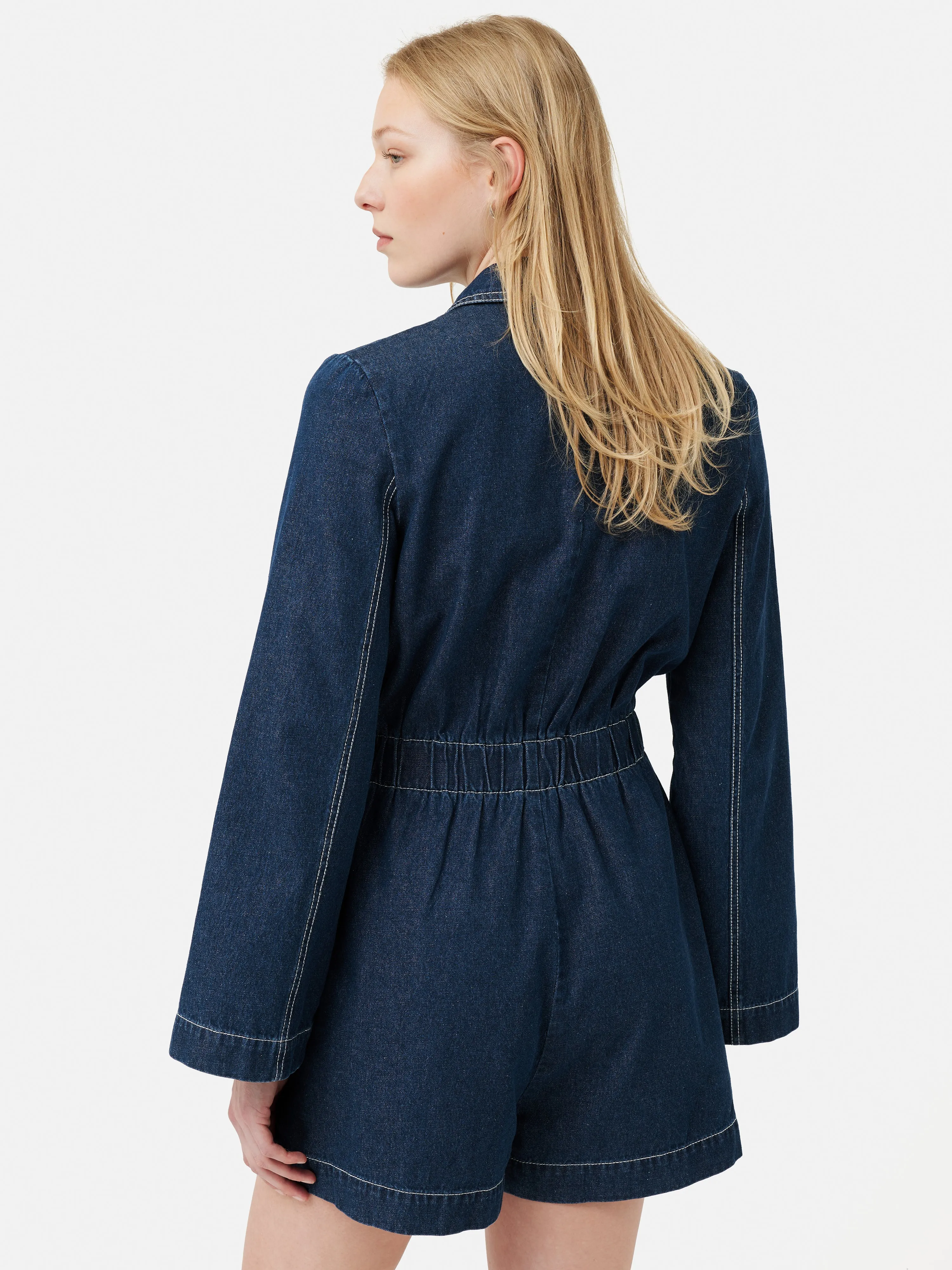 Denim Playsuit | Blue