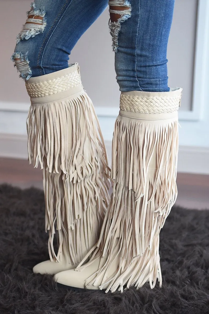 Do it Dolly Style Fringe Boots