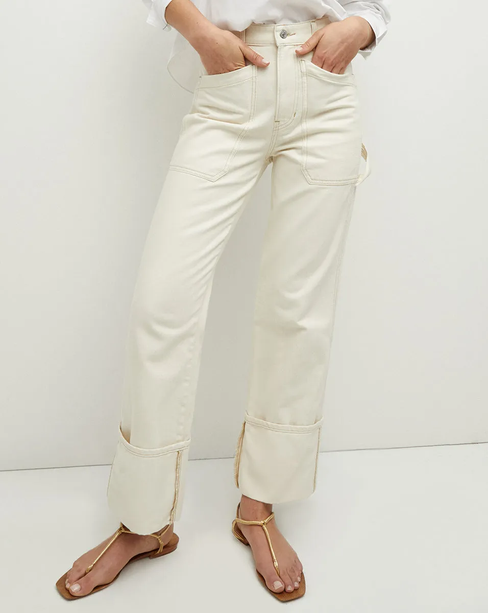 Dylan Cuffed Cargo Straight-Leg Jean