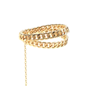 Gold Double Cuban Ankle Chain