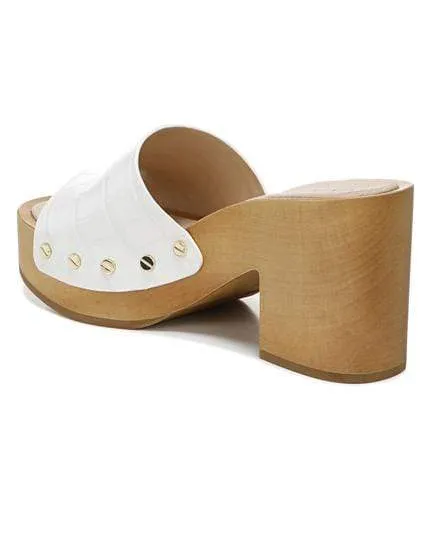 Hannalee Embossed Leather Clog Sandal