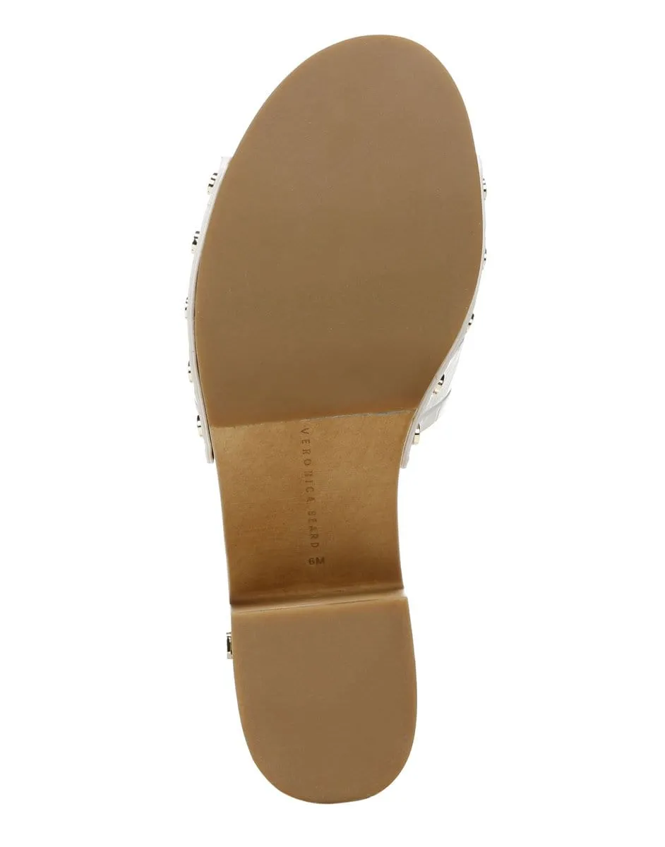 Hannalee Embossed Leather Clog Sandal