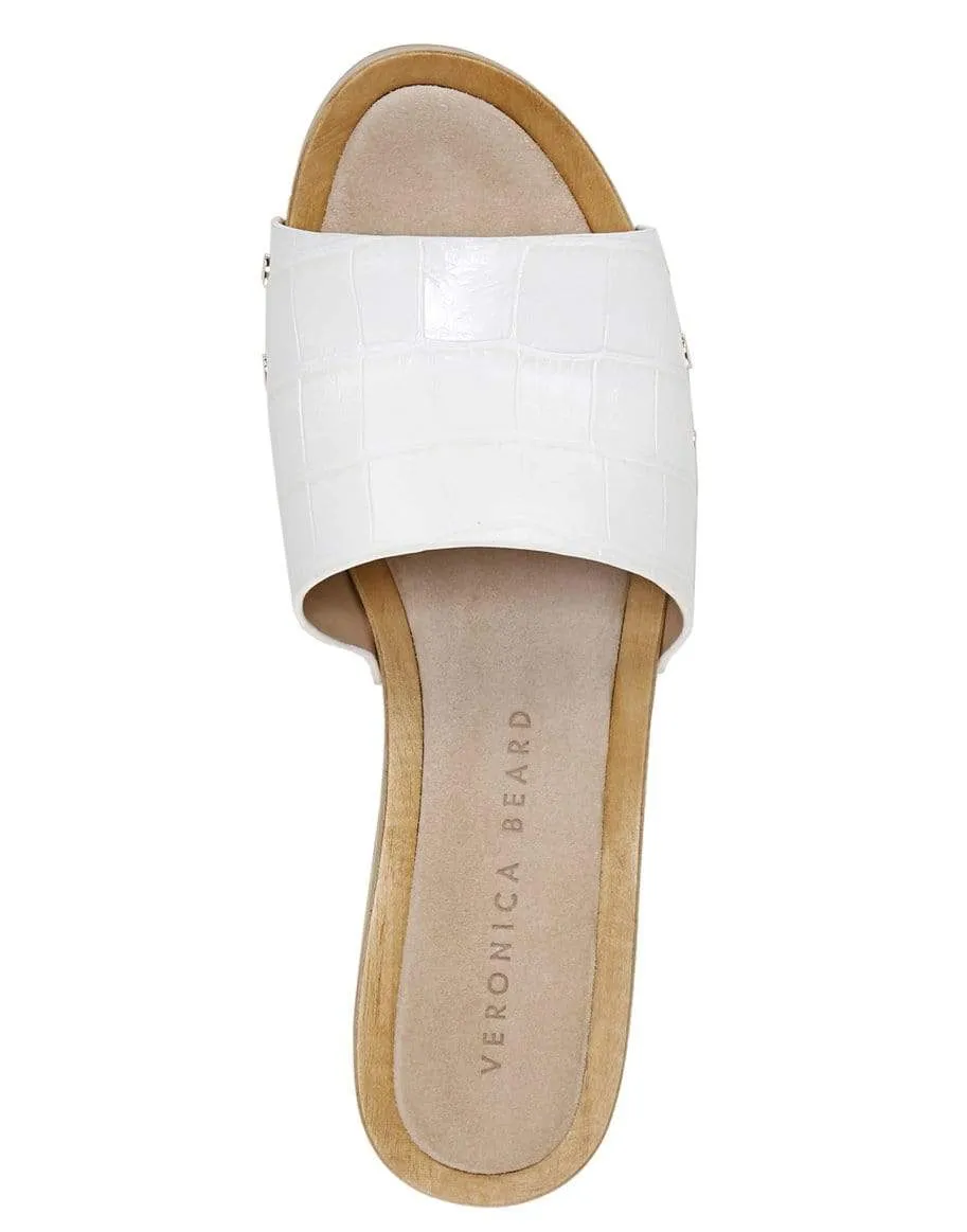 Hannalee Embossed Leather Clog Sandal