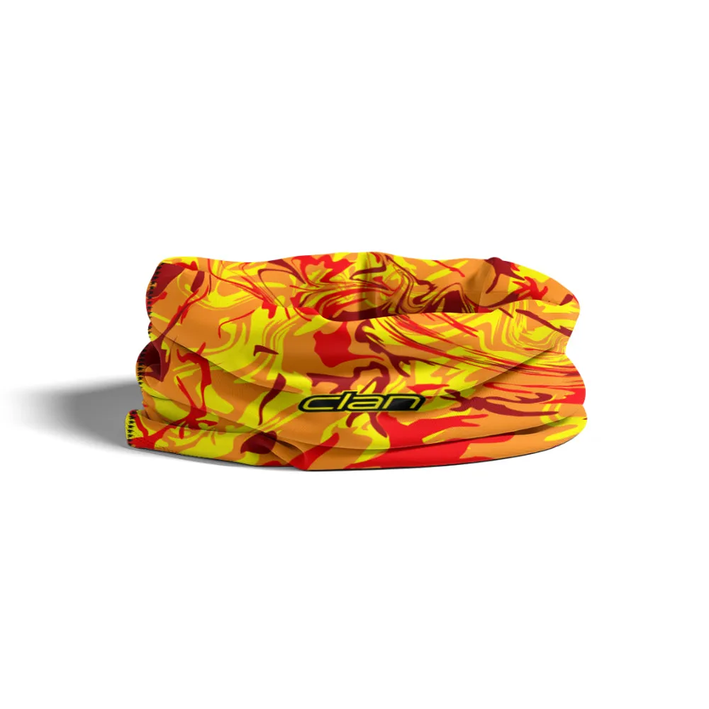 Ice Silk Bandana - Flames (Yellow)