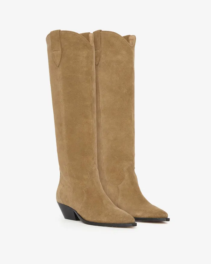 ISABEL MARANT ÈTOILE - DENVEE HIGH BOOTS - TAUPE