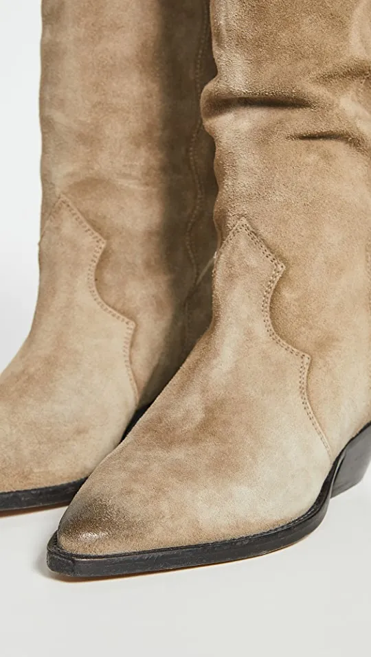 ISABEL MARANT ÈTOILE - DENVEE HIGH BOOTS - TAUPE