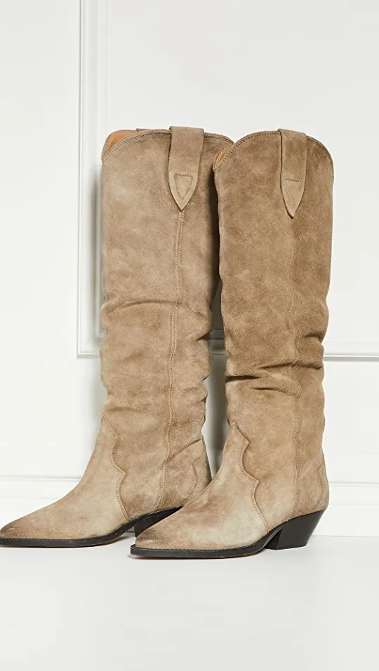 ISABEL MARANT ÈTOILE - DENVEE HIGH BOOTS - TAUPE