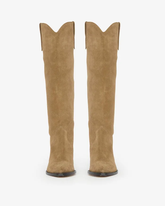 ISABEL MARANT ÈTOILE - DENVEE HIGH BOOTS - TAUPE