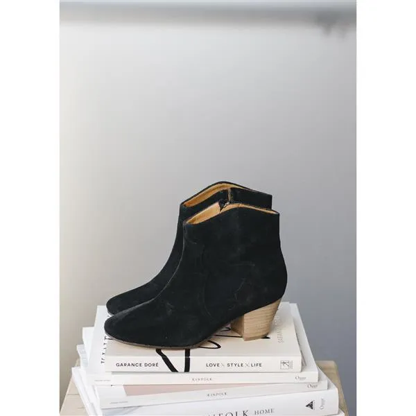 ISABEL MARANT ÈTOILE - Dicker Boots - Black Suede