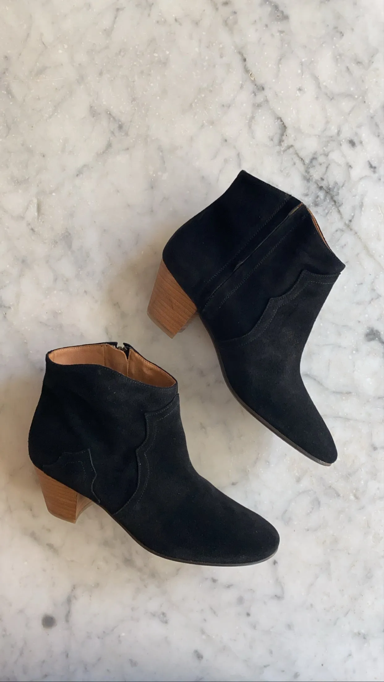 ISABEL MARANT ÈTOILE - Dicker Boots - Black Suede