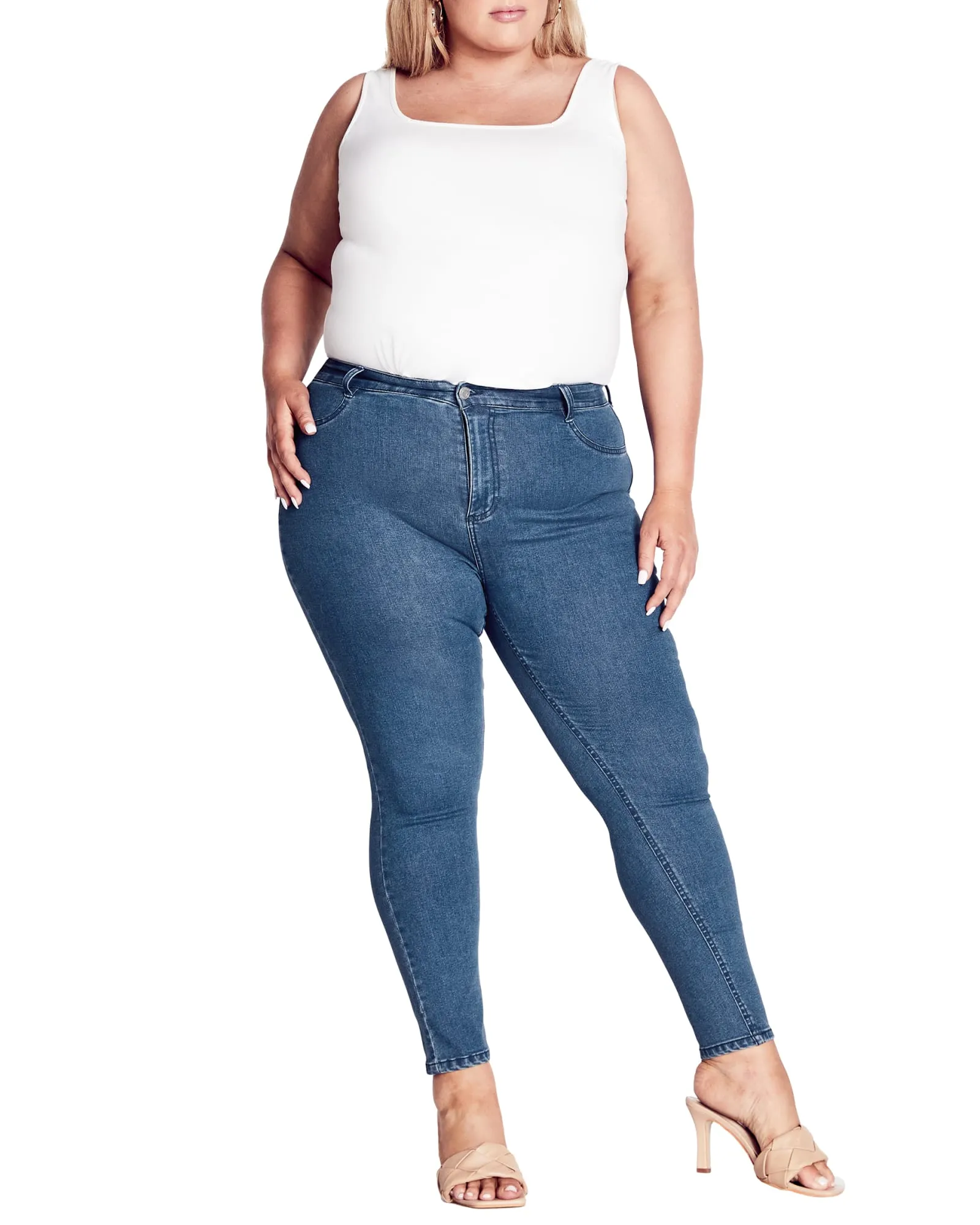 Jayda Skinny Jean | Mid Wash