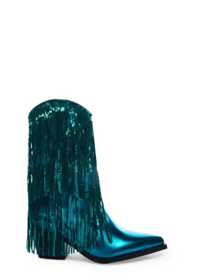 Joyful Cowboy Boots - Blue