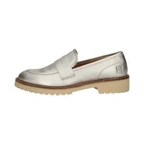 Leder Loafers metallic