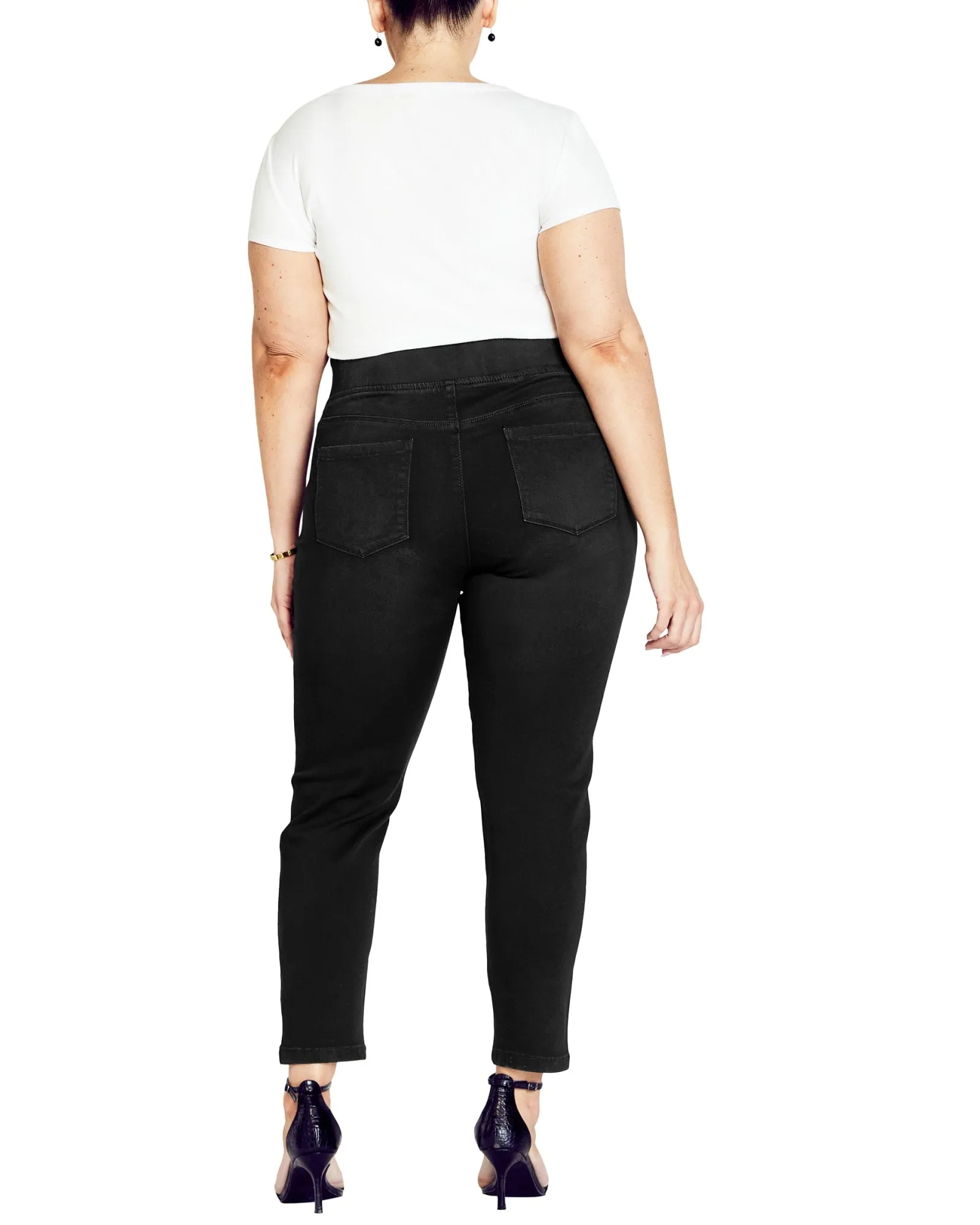 Melanie Butter Pull On Jean | AV Black