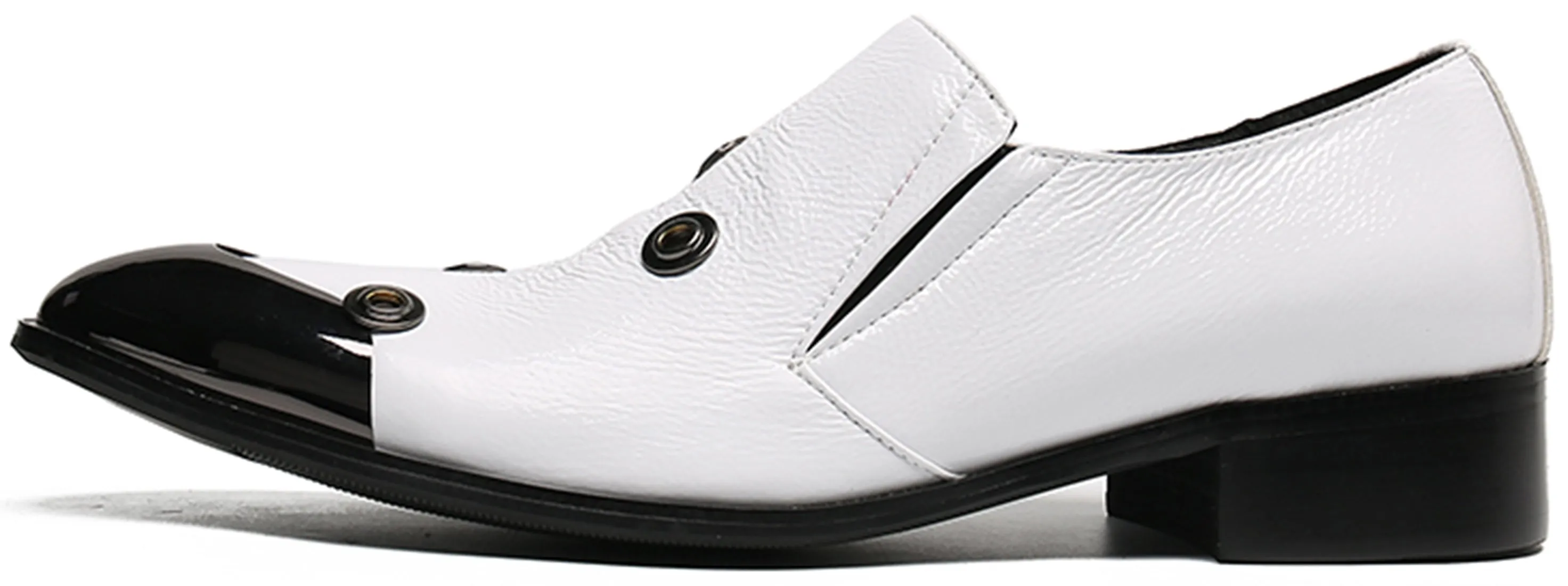 Men's Four Circular Holes Western Loafers