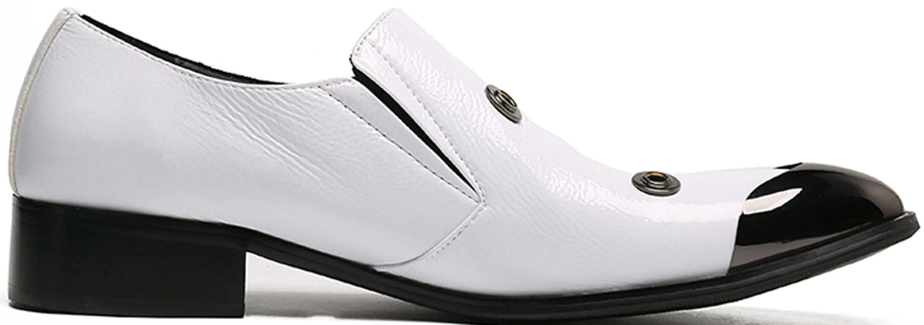 Men's Four Circular Holes Western Loafers