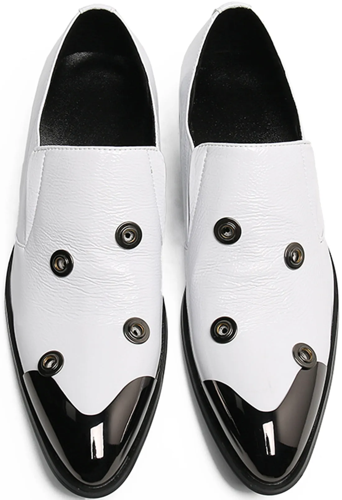 Men's Four Circular Holes Western Loafers