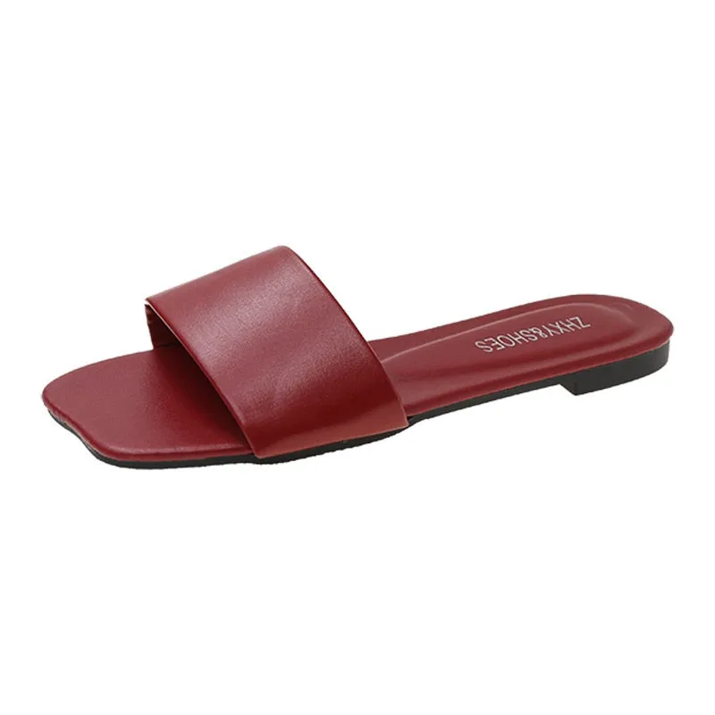 Minimalist Single Band Flat Sandals