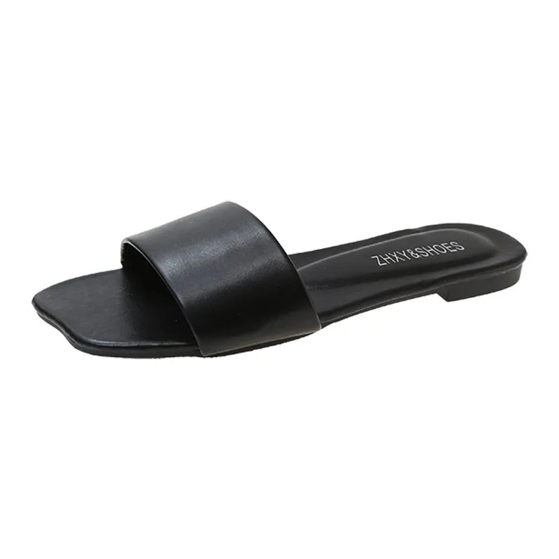 Minimalist Single Band Flat Sandals