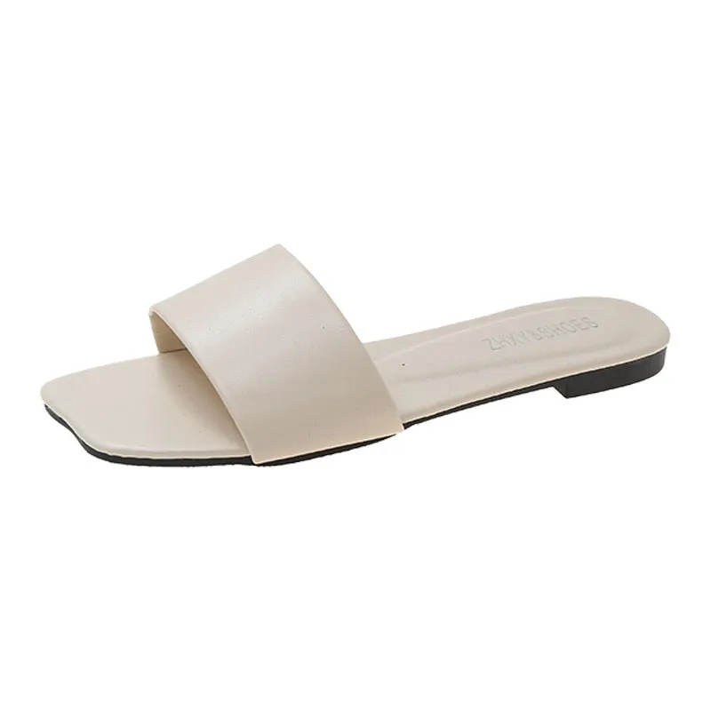 Minimalist Single Band Flat Sandals