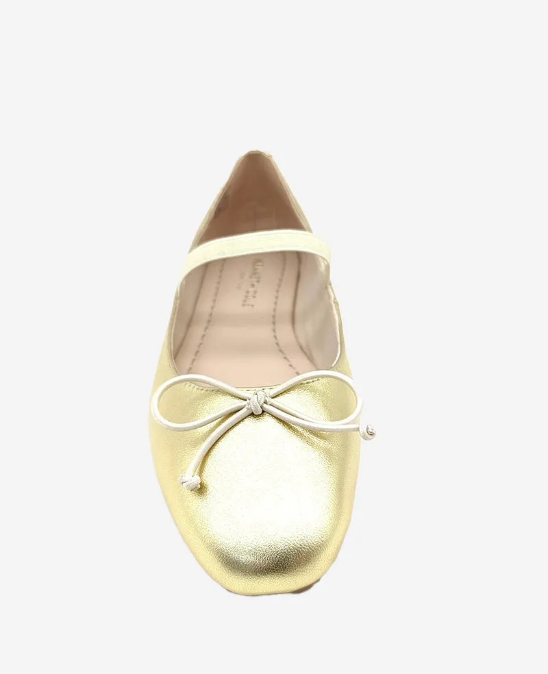 Myra Metallic Leather Ballet Flat