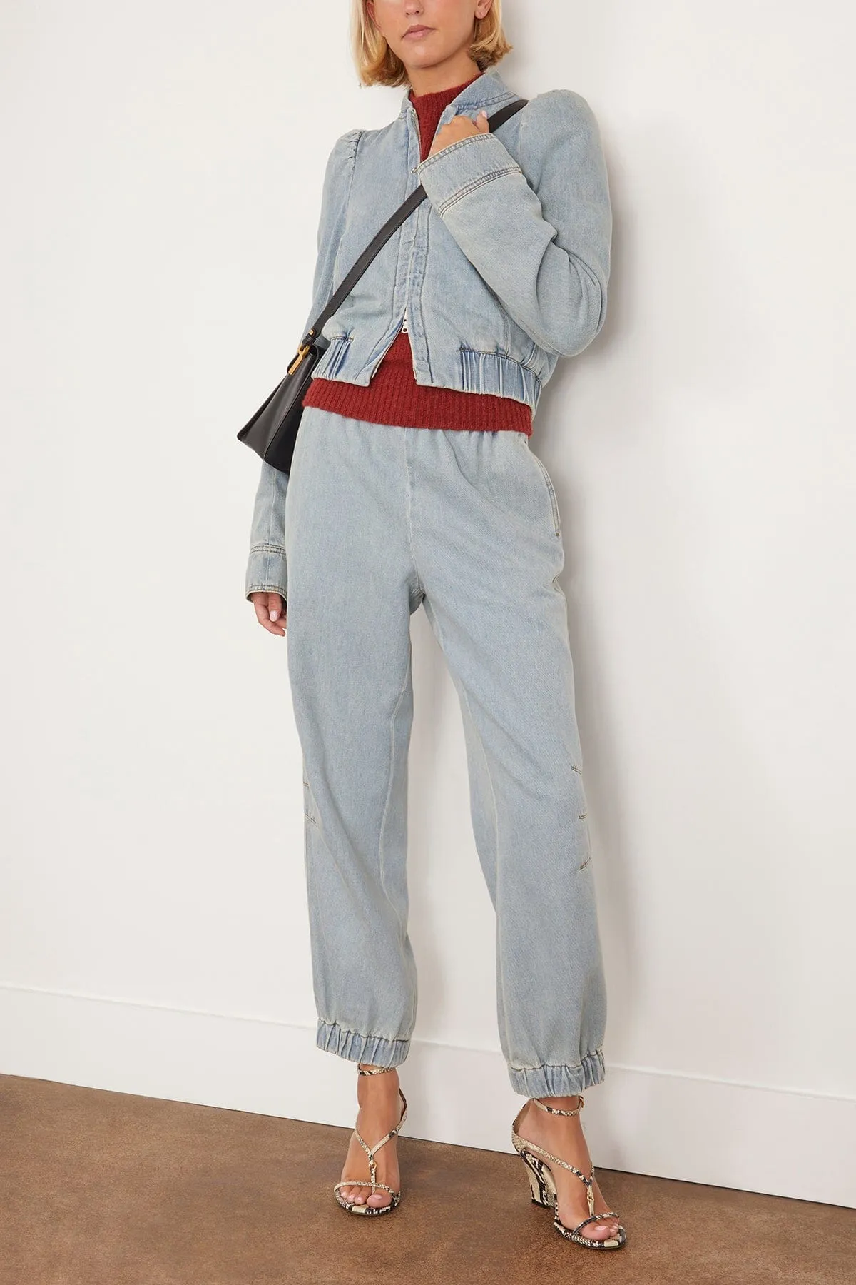 Piker Denim Pant in Ice Blue