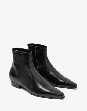 Saint Laurent Arsun Black Ankle Boots