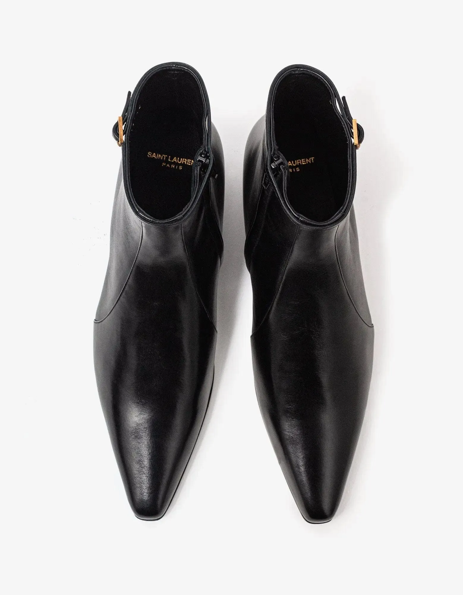 Saint Laurent Arsun Black Ankle Boots