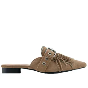 Solsana Sadie Slide Tobacco Suede