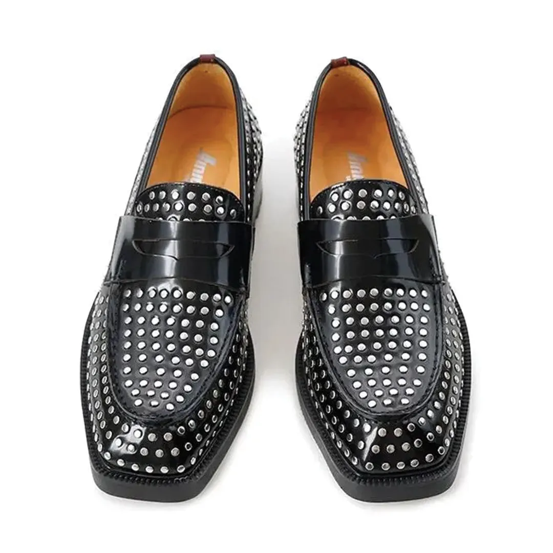 Studded Black Loafer