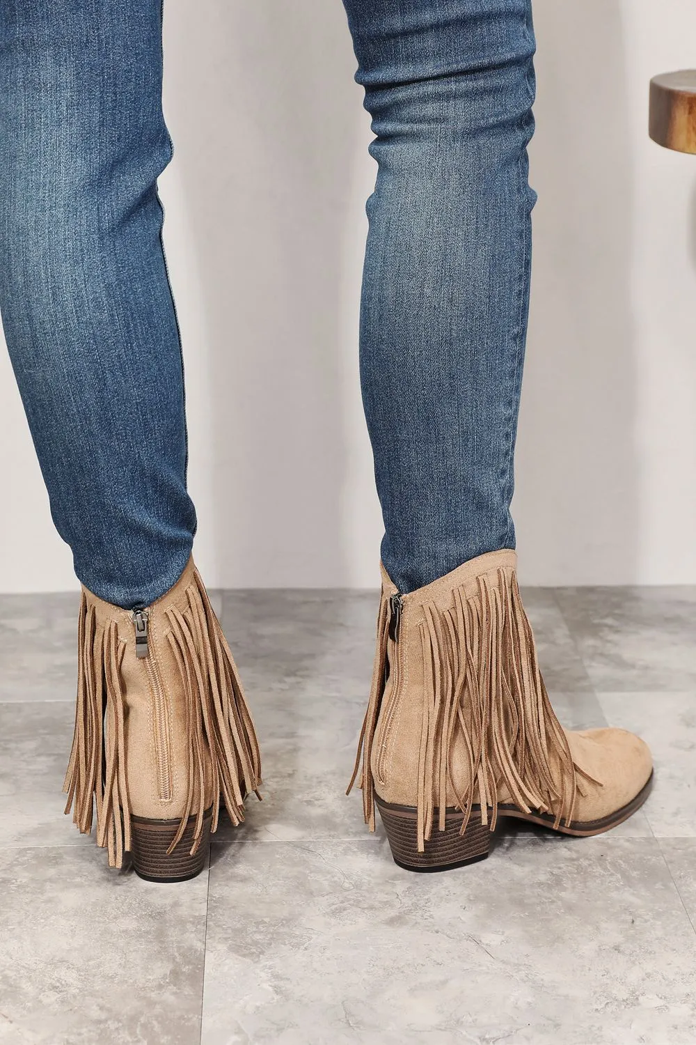 Unbridled Elegance: Legend Women's Fringe Cowboy Western Ankle Boots