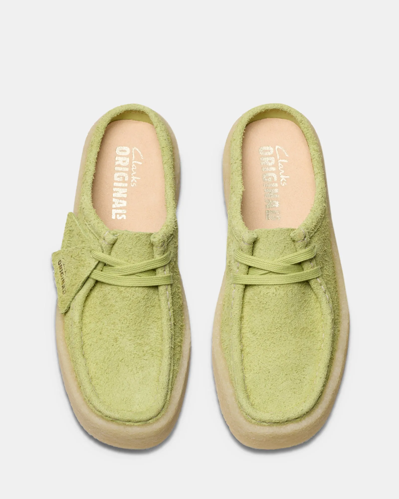 Wallabeecup Lo (W) Lime Hairy Suede