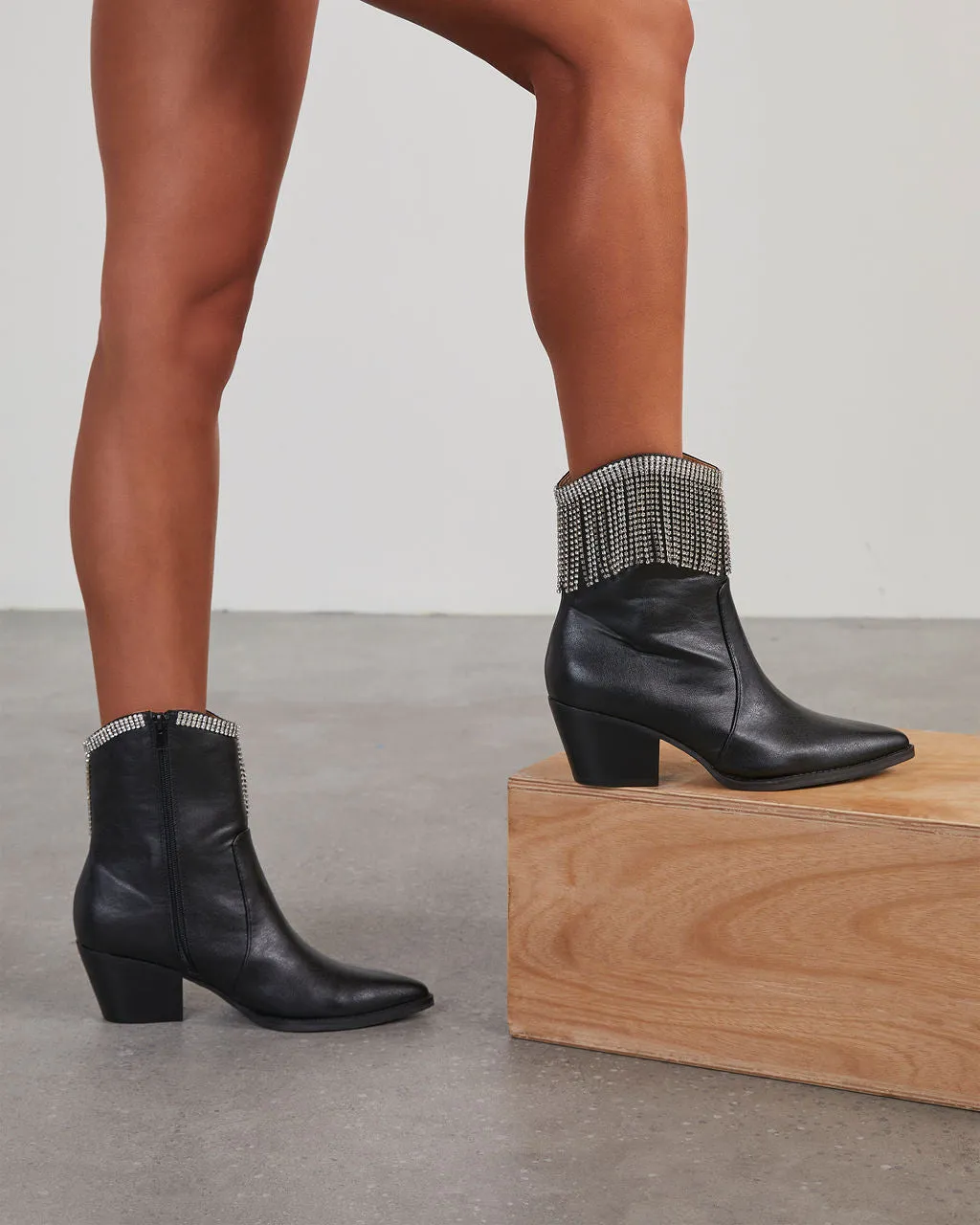 Womack Fringe Tassel Ankle Boots