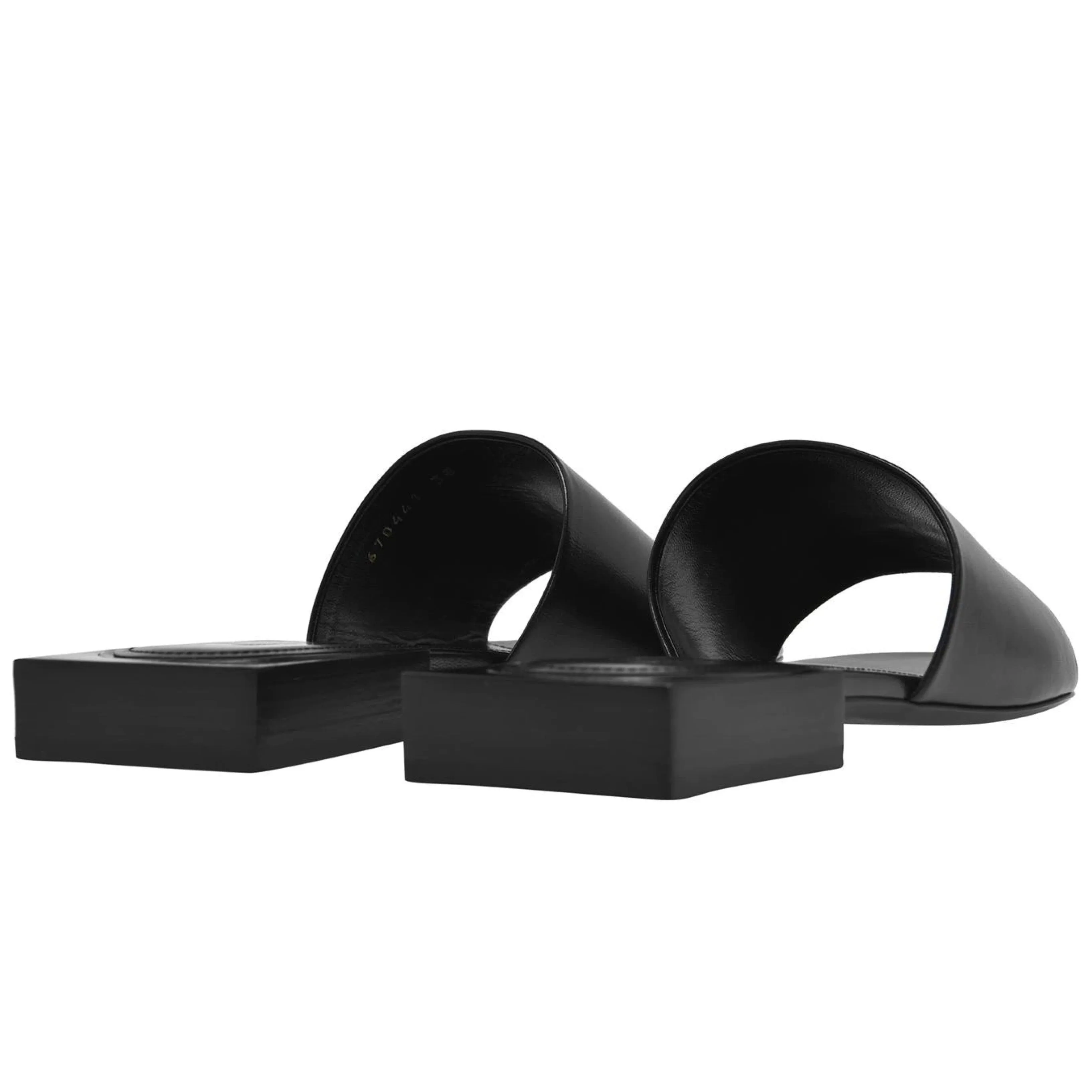 Womens Balenciaga Black Logo Sandals