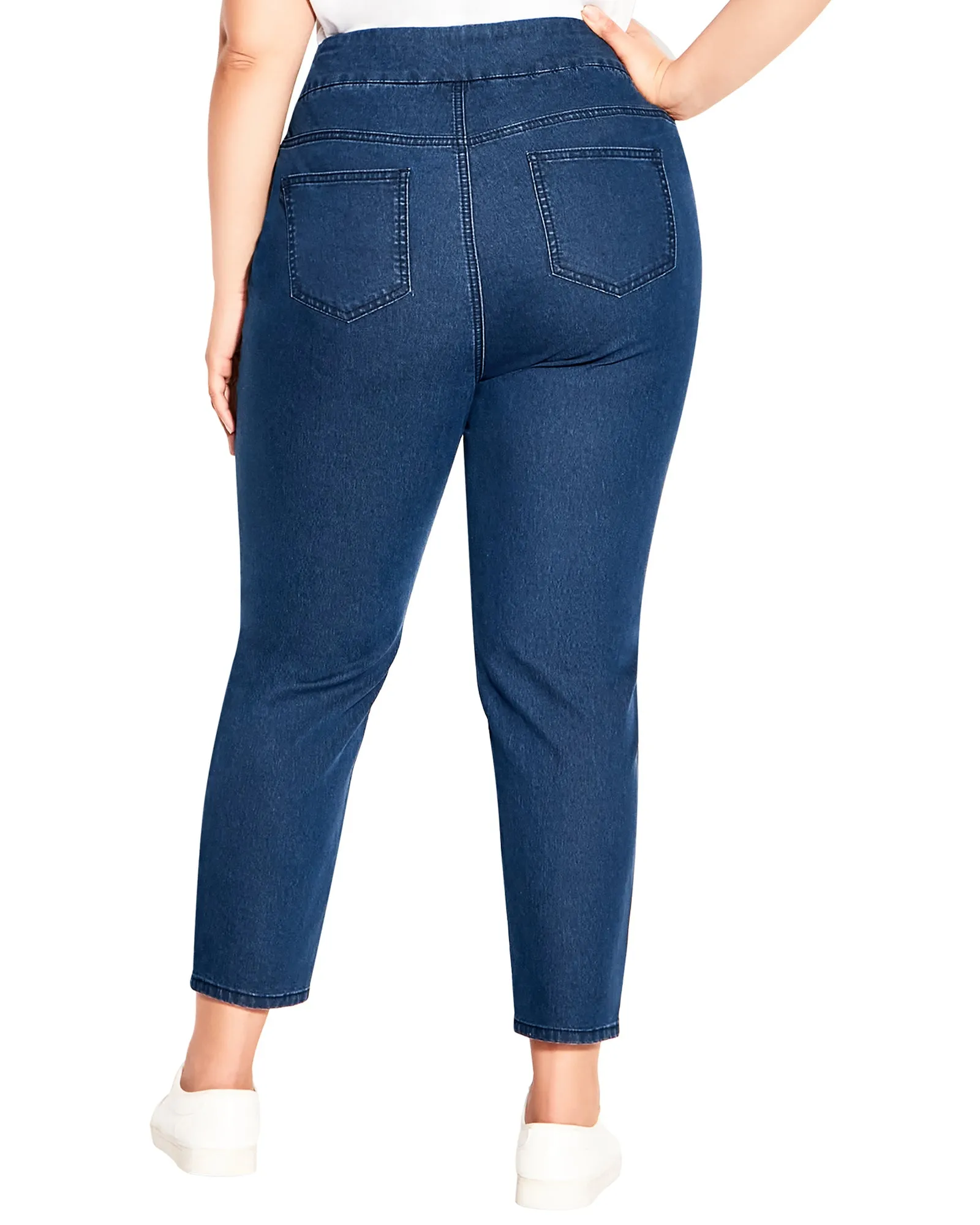 Xena Pull-On Jeans | Medium Wash