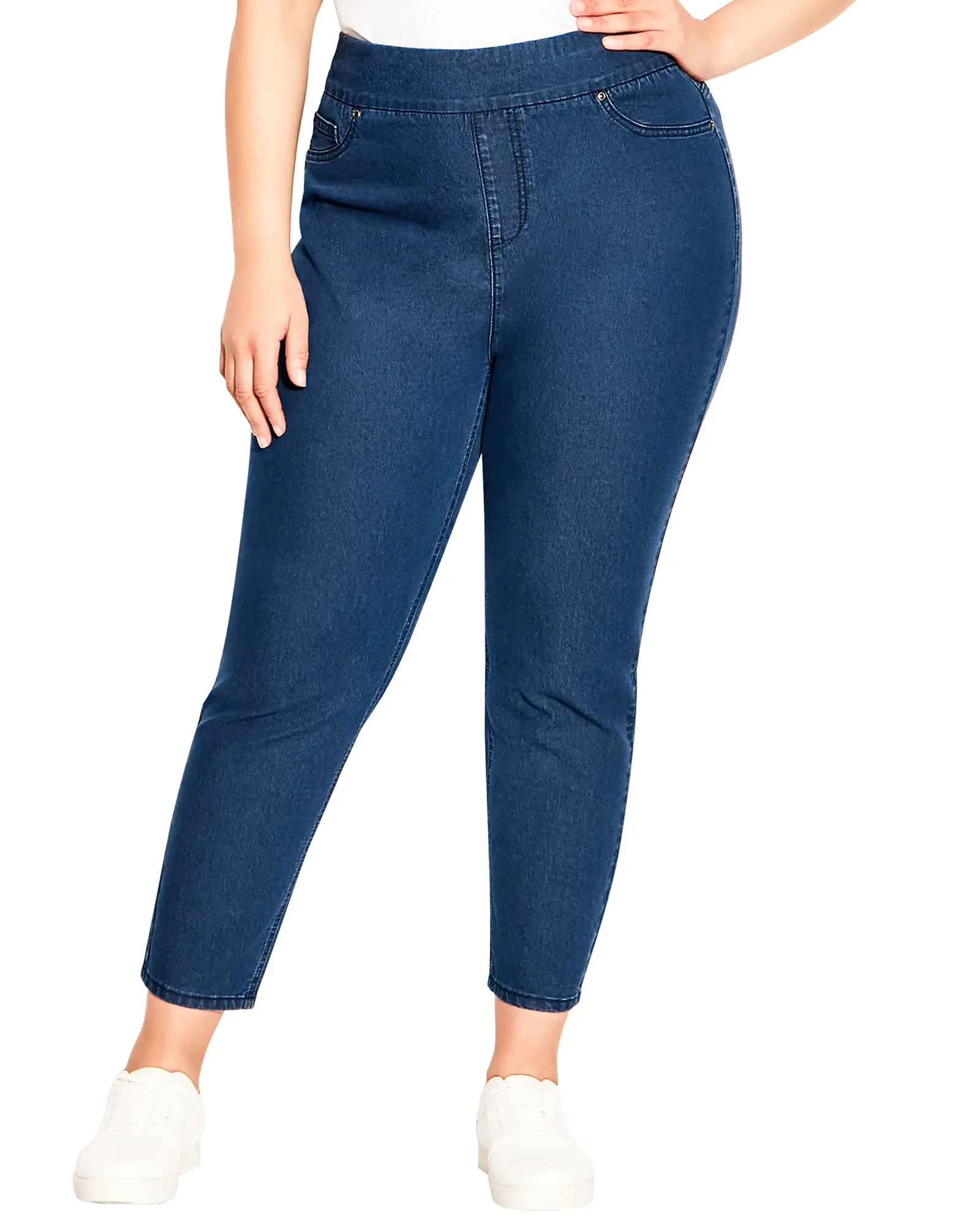 Xena Pull-On Jeans | Medium Wash