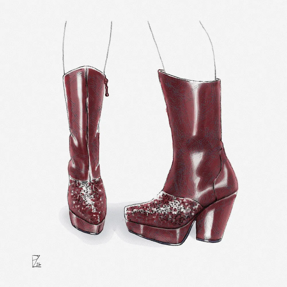 Ziggy - Oxblood - distressed & antiqued